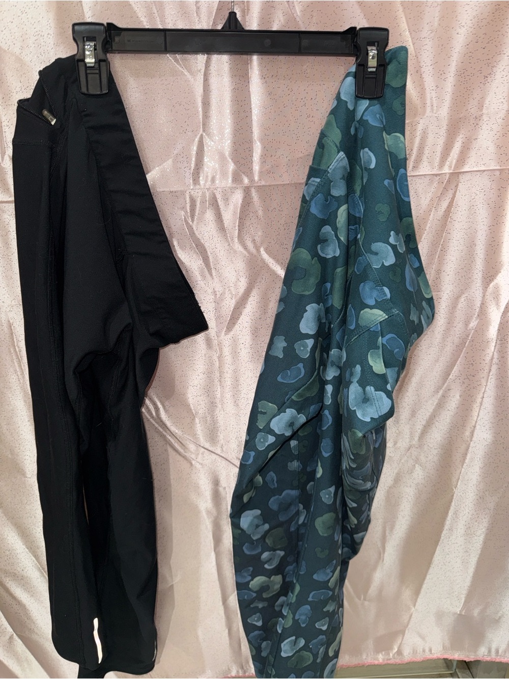 2pc Activewear Leggings Bundle: Marika Print & Nike Black Crops